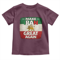 Make Iran Great Again Toddler T Shirt MIGA Vintage Persian Lion Flag