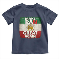Make Iran Great Again Toddler T Shirt MIGA Vintage Persian Lion Flag