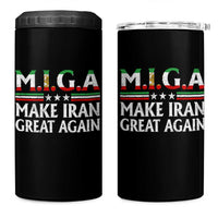 Make Iran Great Again 4 in 1 Can Cooler Tumbler MIGA Emblem Of Iran Persian Lion Flag