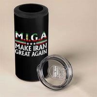Make Iran Great Again 4 in 1 Can Cooler Tumbler MIGA Emblem Of Iran Persian Lion Flag