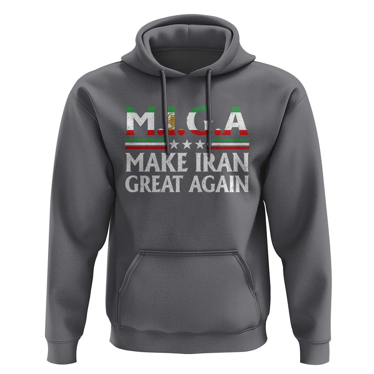 Make Iran Great Again Hoodie MIGA Emblem Of Iran Persian Lion Flag