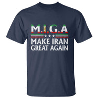 Make Iran Great Again T Shirt MIGA Emblem Of Iran Persian Lion Flag