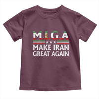 Make Iran Great Again Toddler T Shirt MIGA Emblem Of Iran Persian Lion Flag