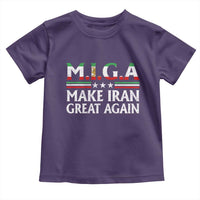 Make Iran Great Again Toddler T Shirt MIGA Emblem Of Iran Persian Lion Flag