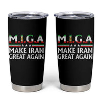 Make Iran Great Again Tumbler Cup MIGA Emblem Of Iran Persian Lion Flag