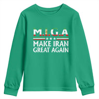 Make Iran Great Again Youth Sweatshirt MIGA Emblem Of Iran Persian Lion Flag