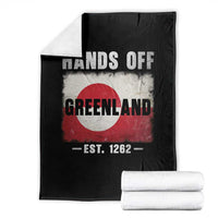 Hands Off Greenland Throw Blanket Greenland EST 1262 Political Protest