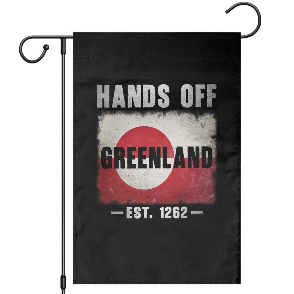 Hands Off Greenland Garden Flag Greenland EST 1262 Political Protest