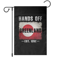 Hands Off Greenland Garden Flag Greenland EST 1262 Political Protest