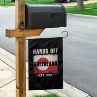 Hands Off Greenland Garden Flag Greenland EST 1262 Political Protest