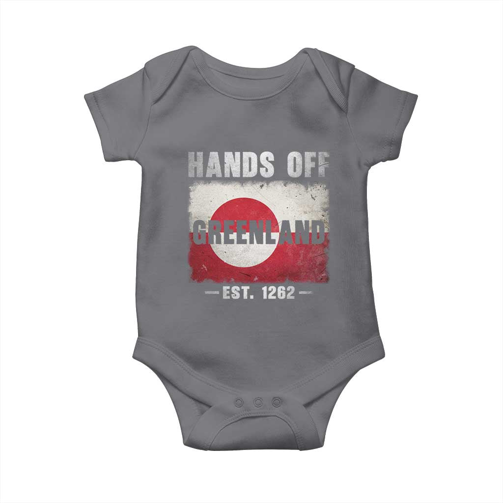 Hands Off Greenland Baby Onesie Greenland EST 1262 Political Protest
