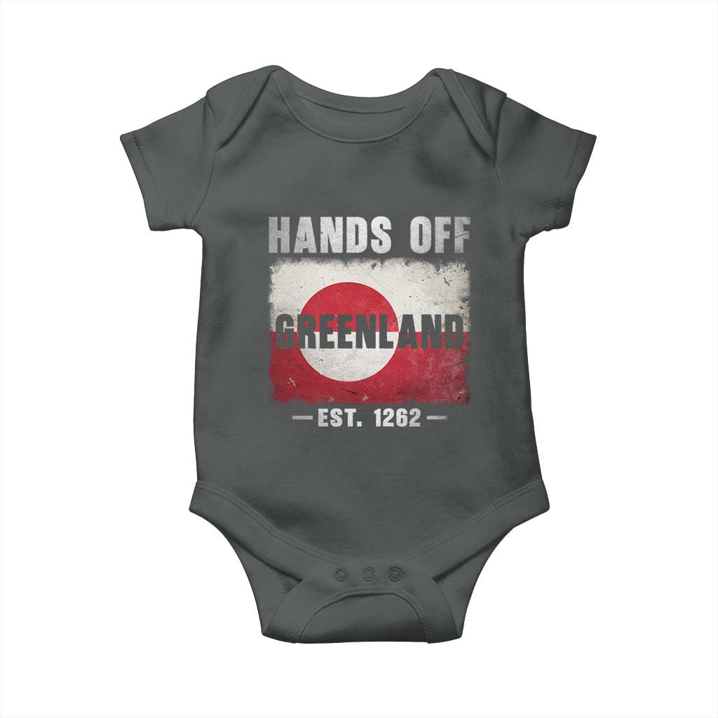 Hands Off Greenland Baby Onesie Greenland EST 1262 Political Protest