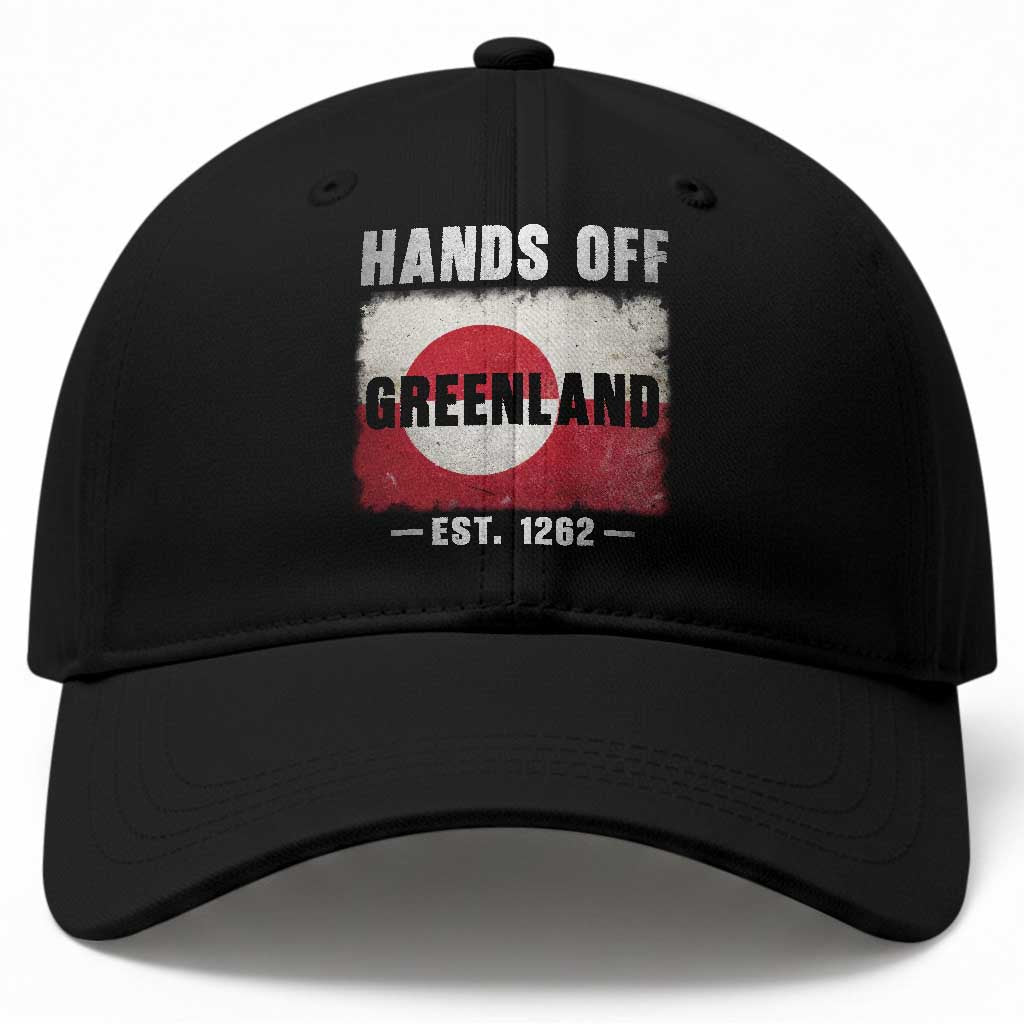 Hands Off Greenland Baseball Cap Greenland EST 1262 Political Protest