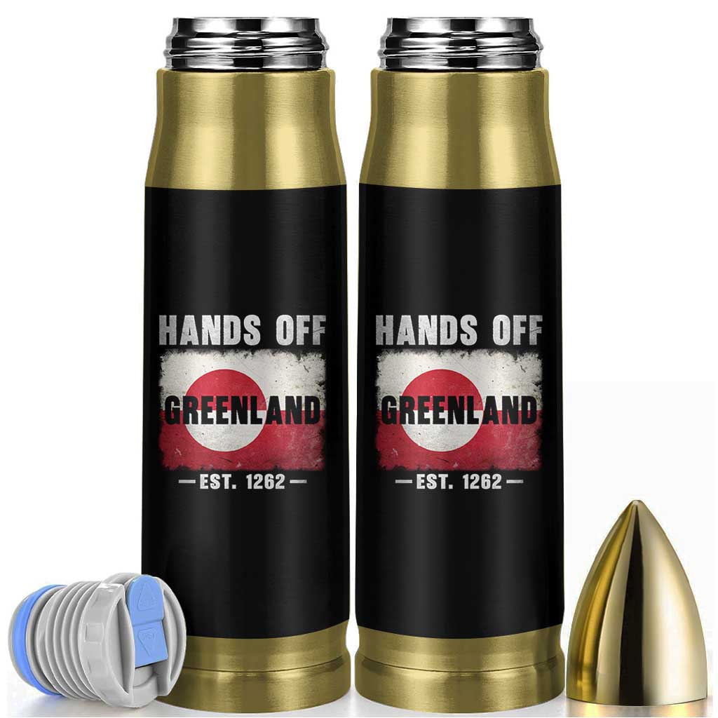 Hands Off Greenland Bullet Tumbler Greenland EST 1262 Political Protest
