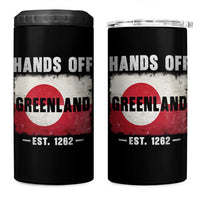 Hands Off Greenland 4 in 1 Can Cooler Tumbler Greenland EST 1262 Political Protest