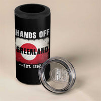 Hands Off Greenland 4 in 1 Can Cooler Tumbler Greenland EST 1262 Political Protest