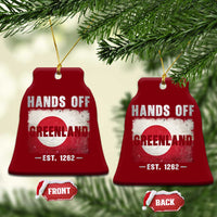 Hands Off Greenland Ceramic Ornament Greenland EST 1262 Political Protest