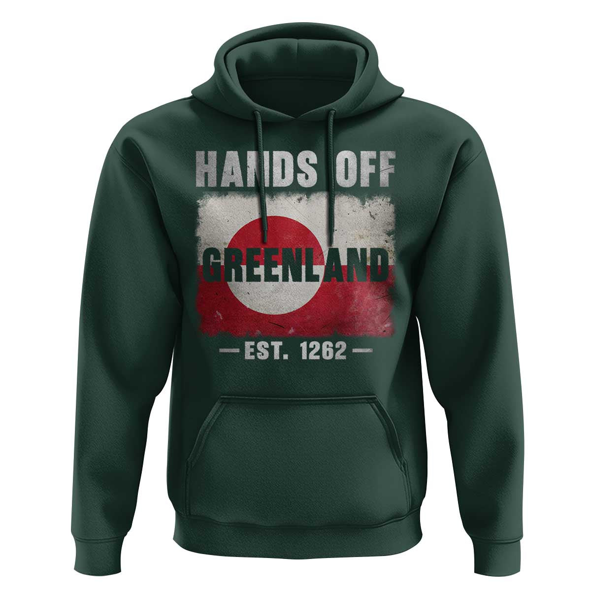 Hands Off Greenland Hoodie Greenland EST 1262 Political Protest