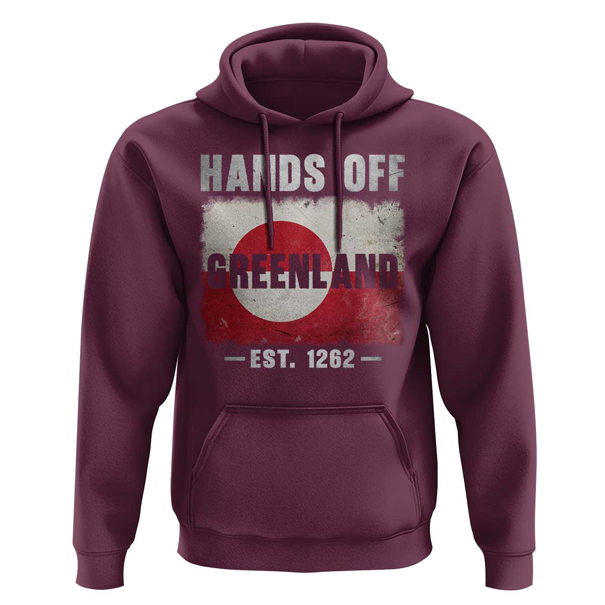 Hands Off Greenland Hoodie Greenland EST 1262 Political Protest