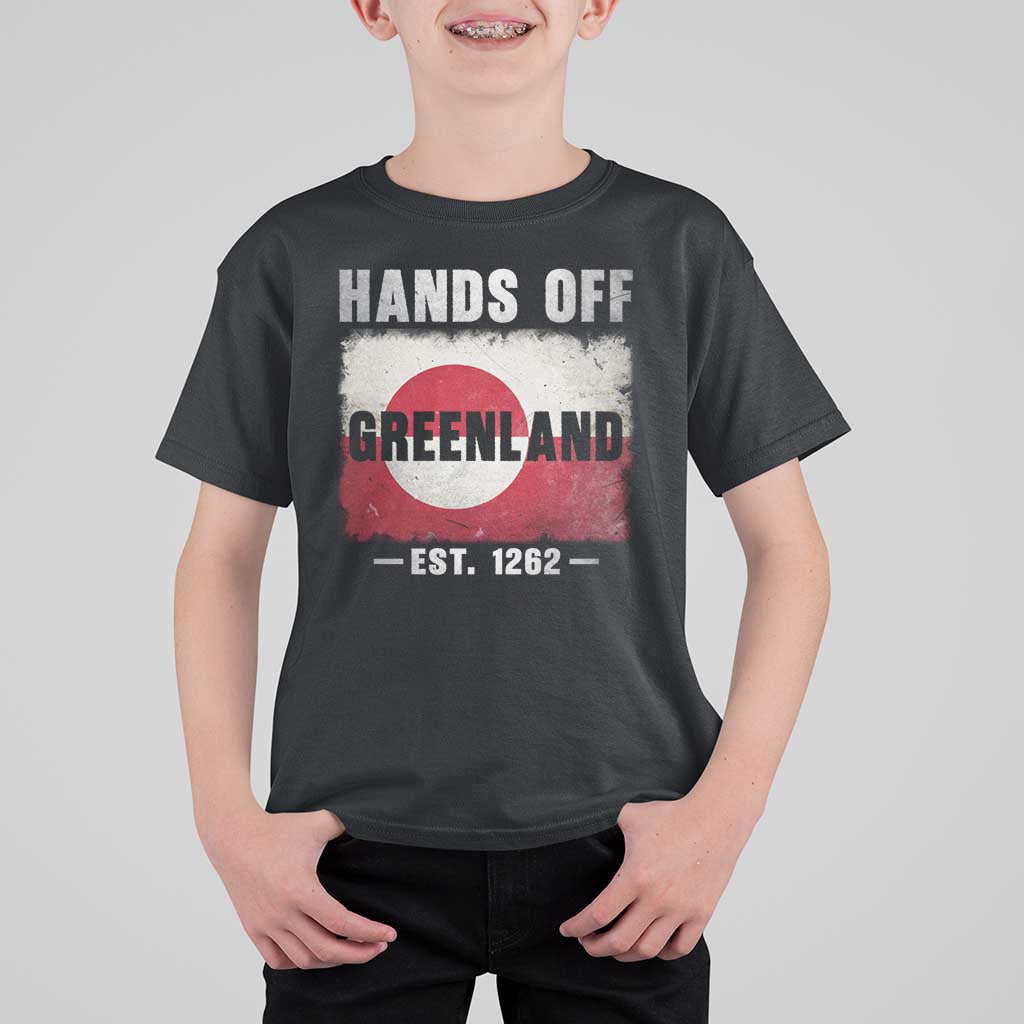 Hands Off Greenland T Shirt For Kid Greenland EST 1262 Political Protest