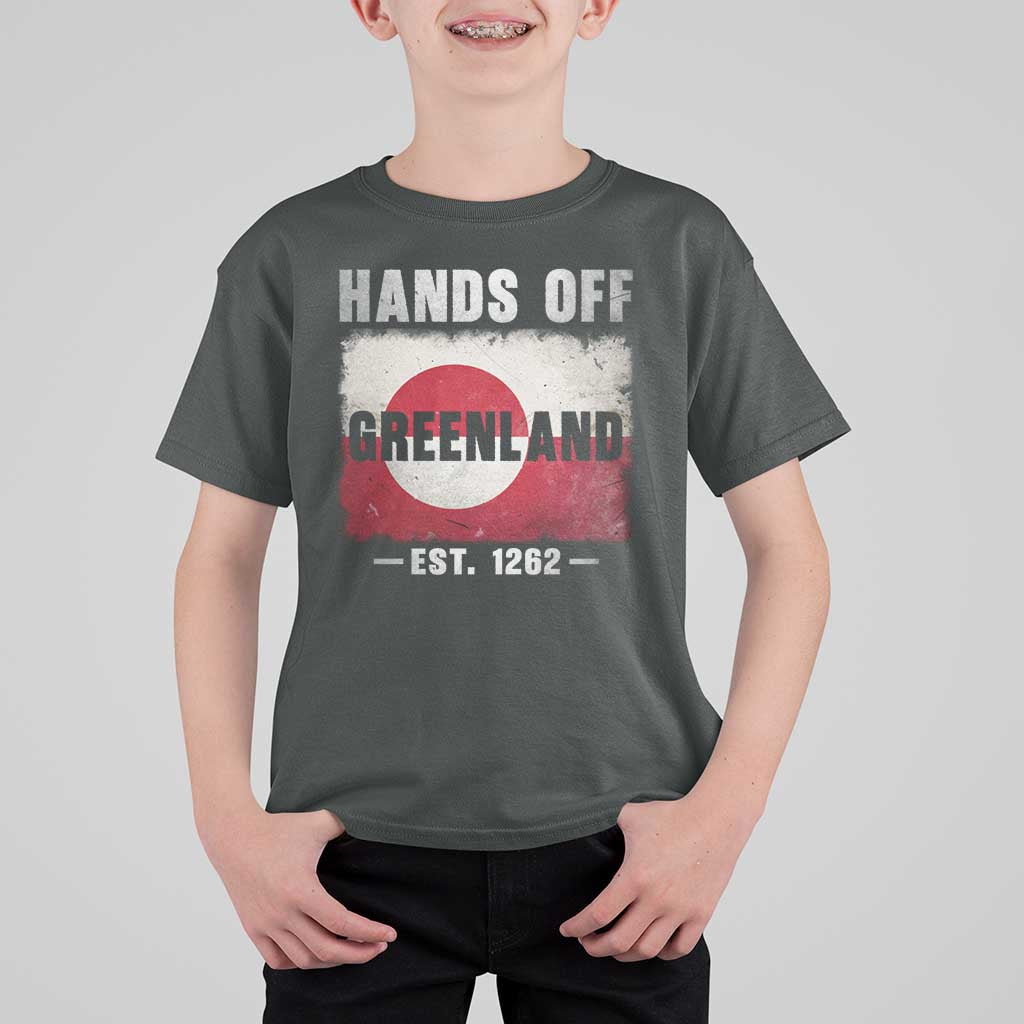Hands Off Greenland T Shirt For Kid Greenland EST 1262 Political Protest