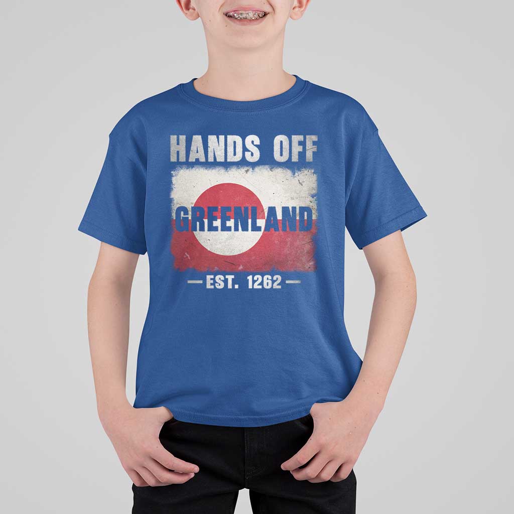 Hands Off Greenland T Shirt For Kid Greenland EST 1262 Political Protest