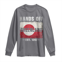 Hands Off Greenland Long Sleeve Shirt Greenland EST 1262 Political Protest