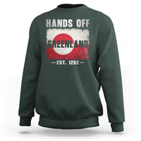 Hands Off Greenland Sweatshirt Greenland EST 1262 Political Protest