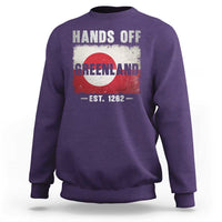 Hands Off Greenland Sweatshirt Greenland EST 1262 Political Protest