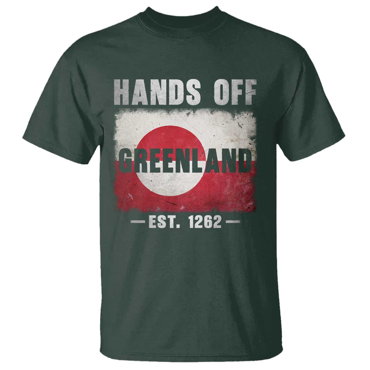 Hands Off Greenland T Shirt Greenland EST 1262 Political Protest