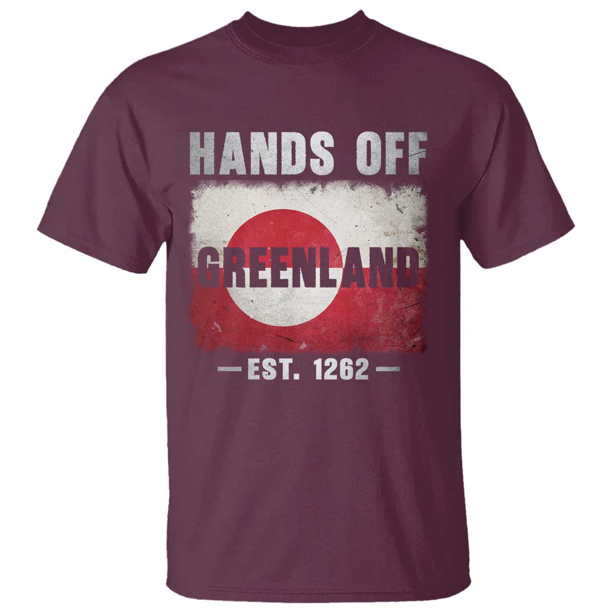 Hands Off Greenland T Shirt Greenland EST 1262 Political Protest