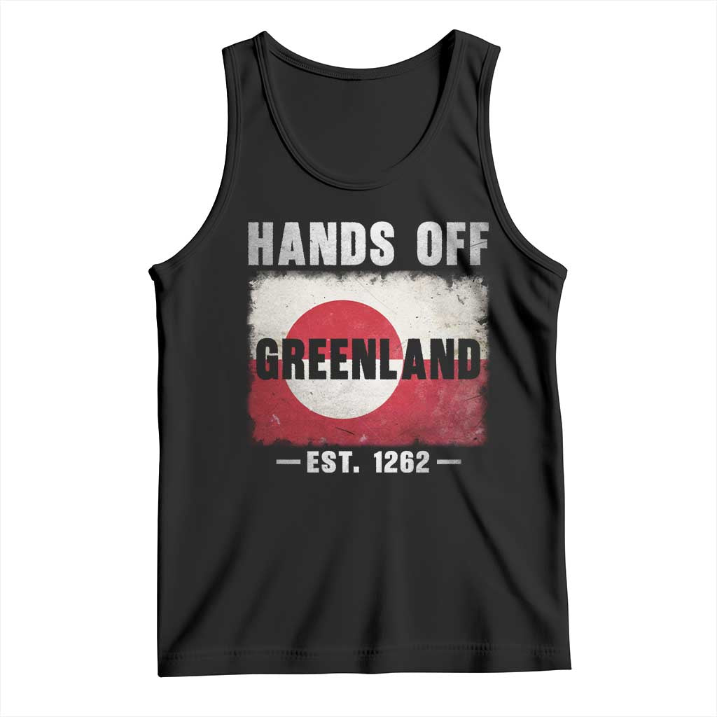 Hands Off Greenland Tank Top Greenland EST 1262 Political Protest