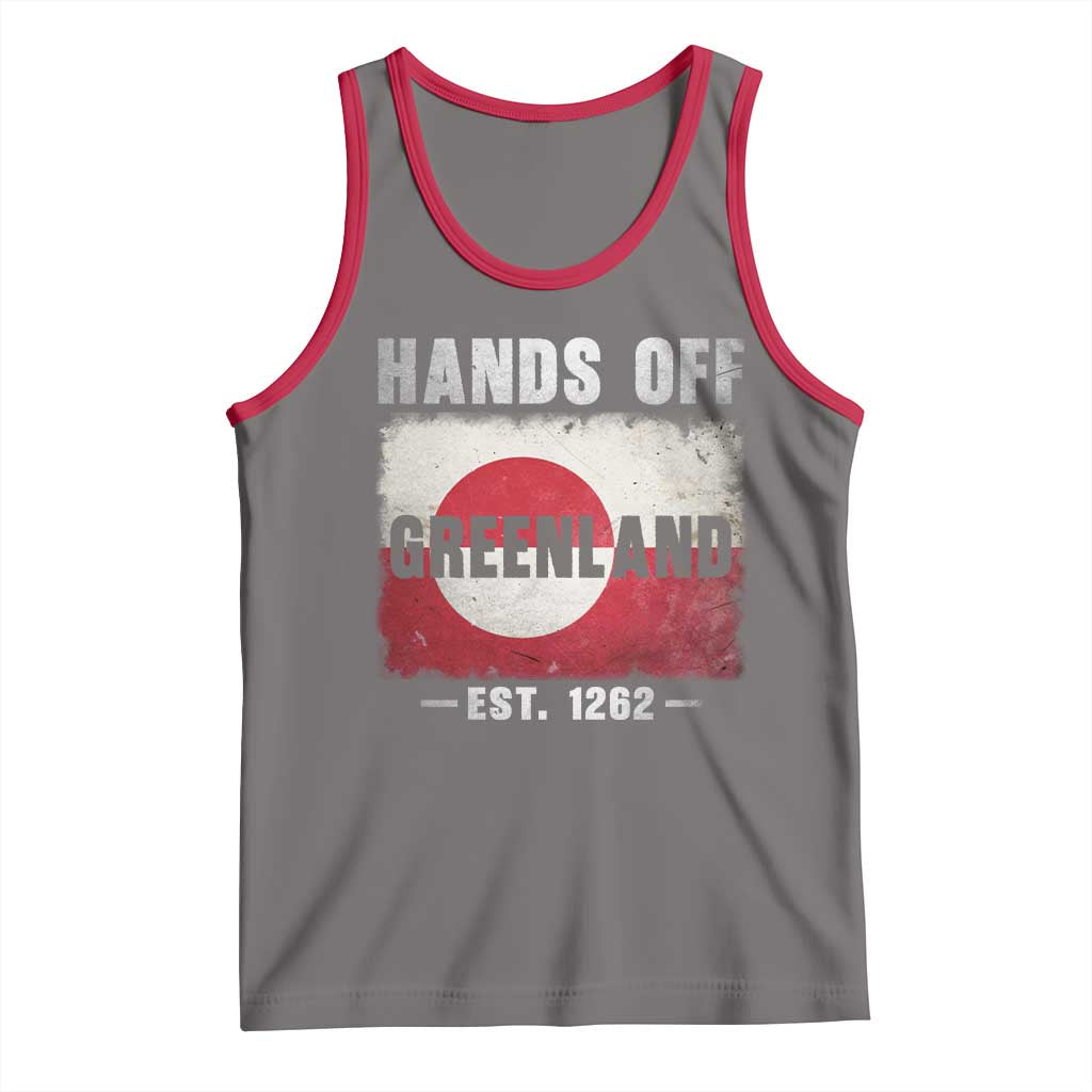 Hands Off Greenland Tank Top Greenland EST 1262 Political Protest
