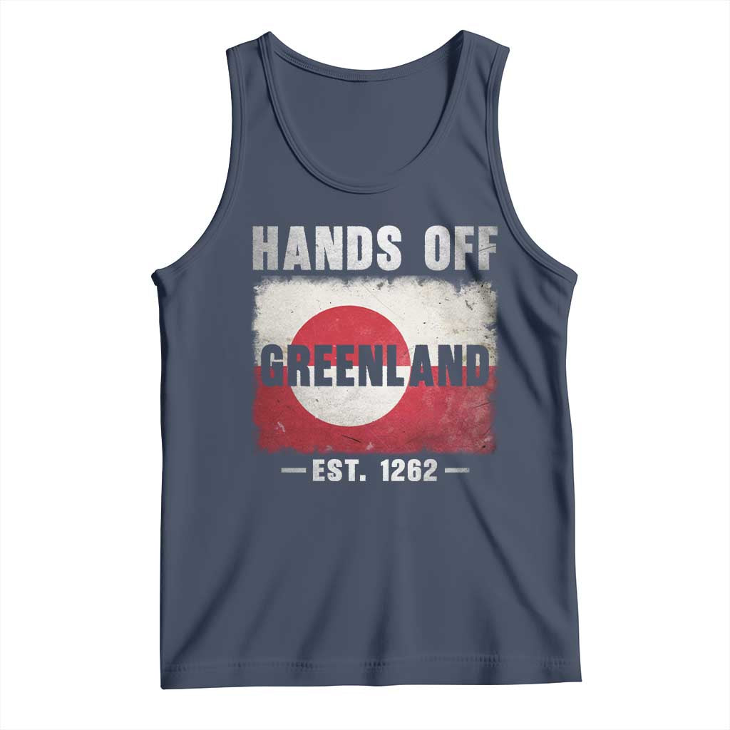 Hands Off Greenland Tank Top Greenland EST 1262 Political Protest