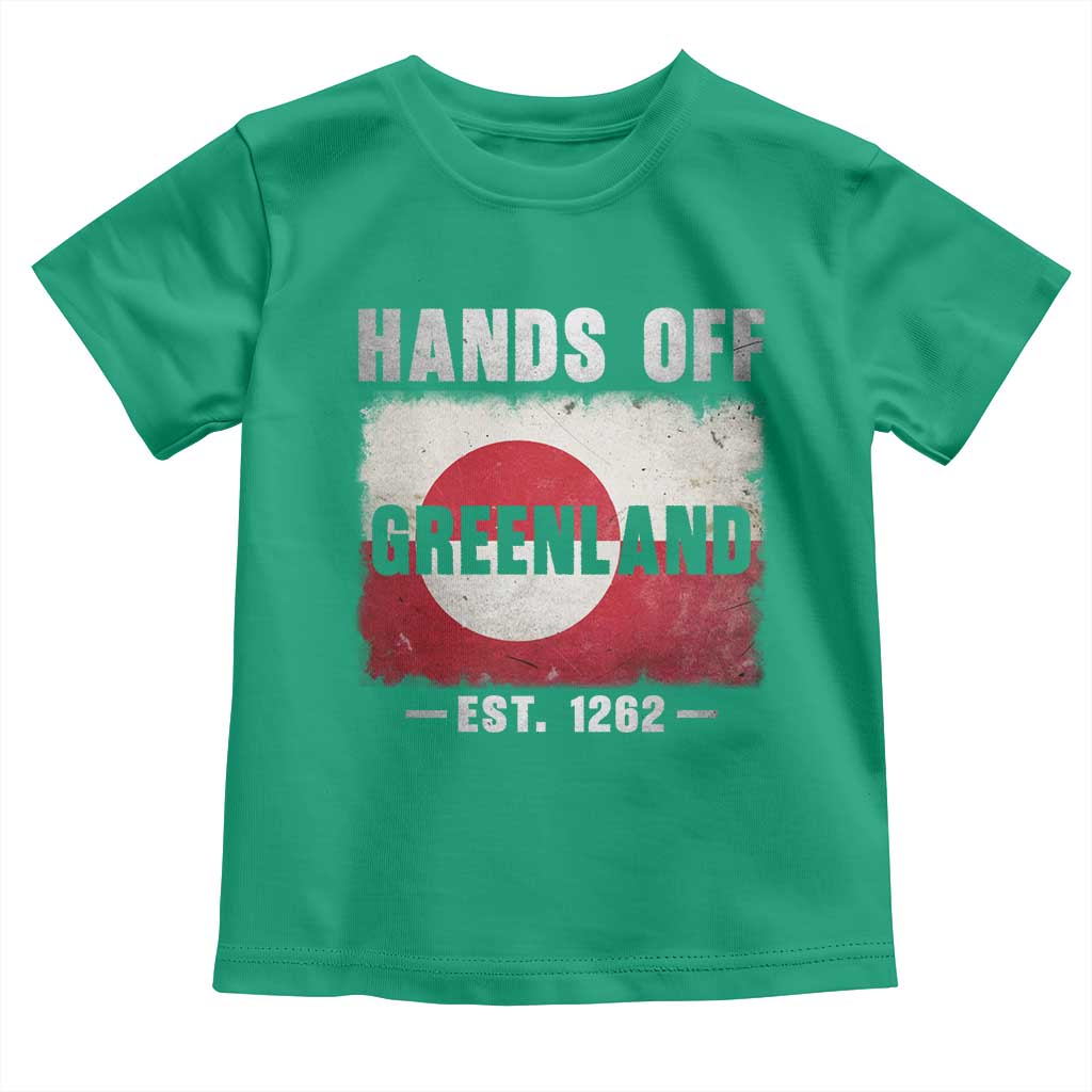Hands Off Greenland Toddler T Shirt Greenland EST 1262 Political Protest