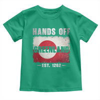 Hands Off Greenland Toddler T Shirt Greenland EST 1262 Political Protest