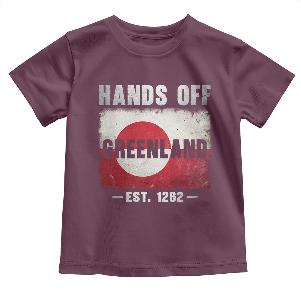 Hands Off Greenland Toddler T Shirt Greenland EST 1262 Political Protest