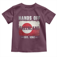 Hands Off Greenland Toddler T Shirt Greenland EST 1262 Political Protest