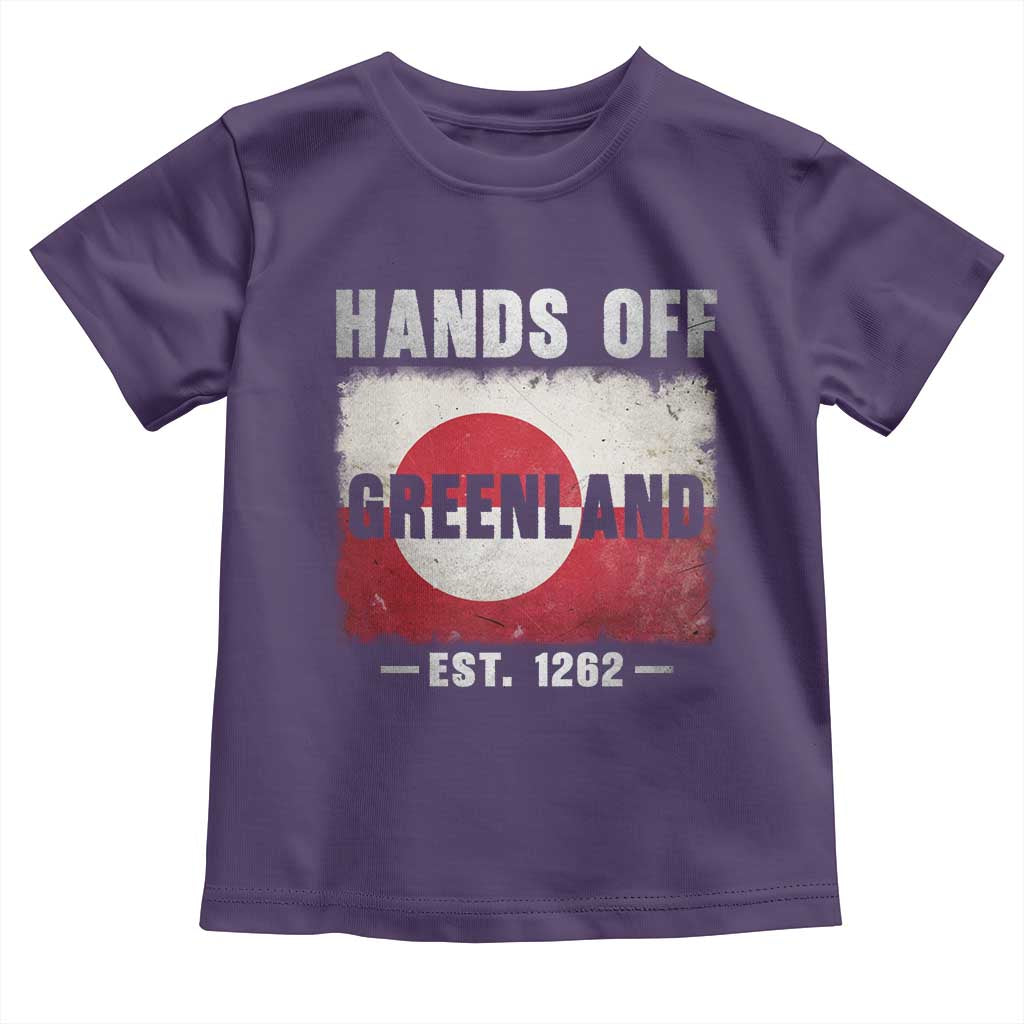 Hands Off Greenland Toddler T Shirt Greenland EST 1262 Political Protest