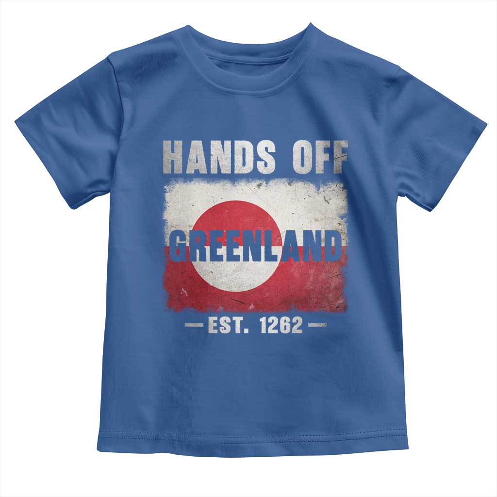 Hands Off Greenland Toddler T Shirt Greenland EST 1262 Political Protest