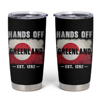 Hands Off Greenland Tumbler Cup Greenland EST 1262 Political Protest