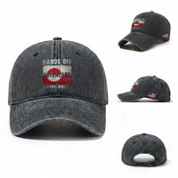 Hands Off Greenland Washed Cotton Baseball Cap Greenland EST 1262 Political Protest