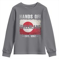Hands Off Greenland Youth Sweatshirt Greenland EST 1262 Political Protest