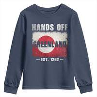 Hands Off Greenland Youth Sweatshirt Greenland EST 1262 Political Protest