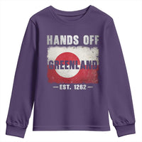 Hands Off Greenland Youth Sweatshirt Greenland EST 1262 Political Protest