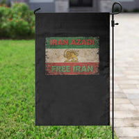 Iran Azadi Lion Sun Sword Flag Free Iran Revolution Garden Flag