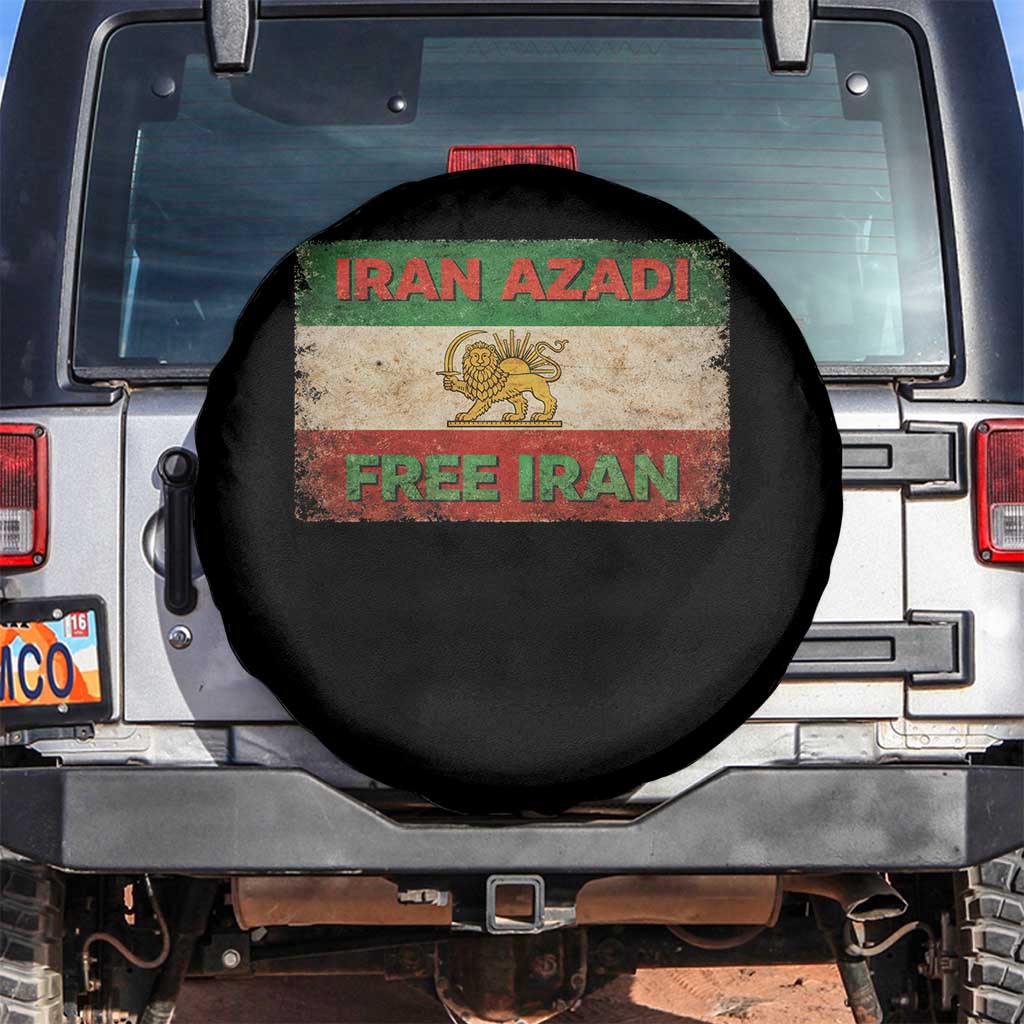 Iran Azadi Lion Sun Sword Flag Free Iran Revolution Spare Tire Cover
