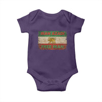 Iran Azadi Lion Sun Sword Flag Free Iran Revolution Baby Onesie