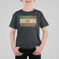 Iran Azadi Lion Sun Sword Flag Free Iran Revolution T Shirt For Kid