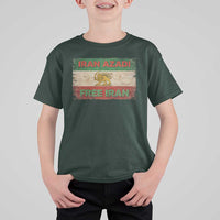 Iran Azadi Lion Sun Sword Flag Free Iran Revolution T Shirt For Kid